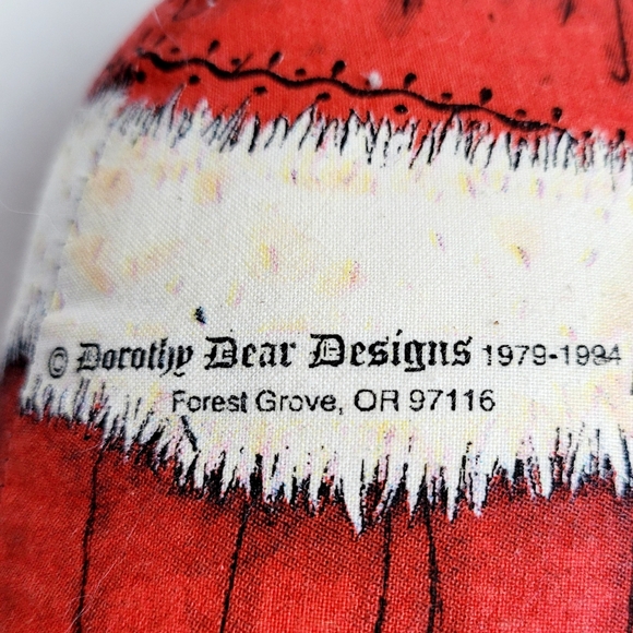 Vintage Dorothy Dear Designs Santa Paws Cat in Santa Suit Door Stop - Picture 13 of 15